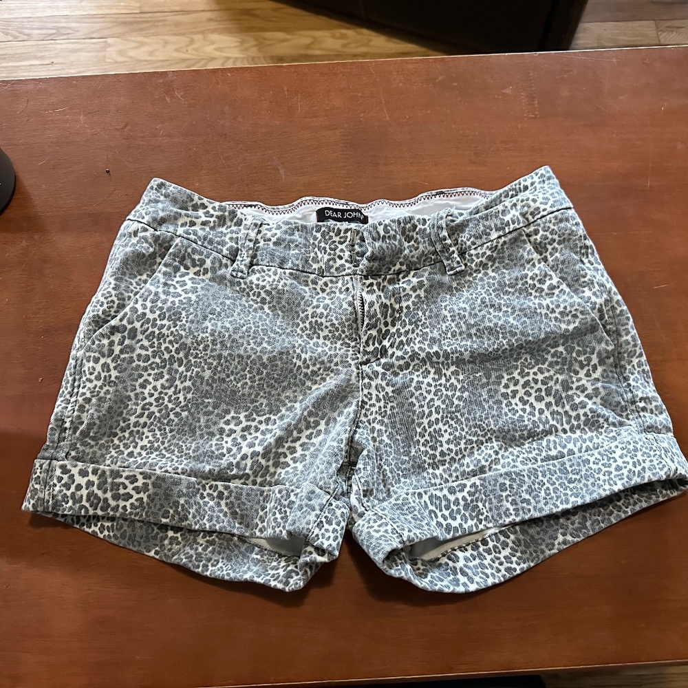 Animal print shorts